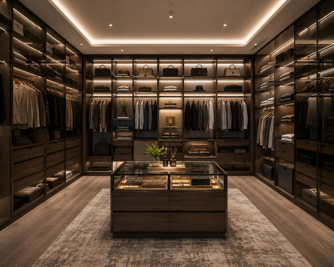 Walk-in wardrobe design