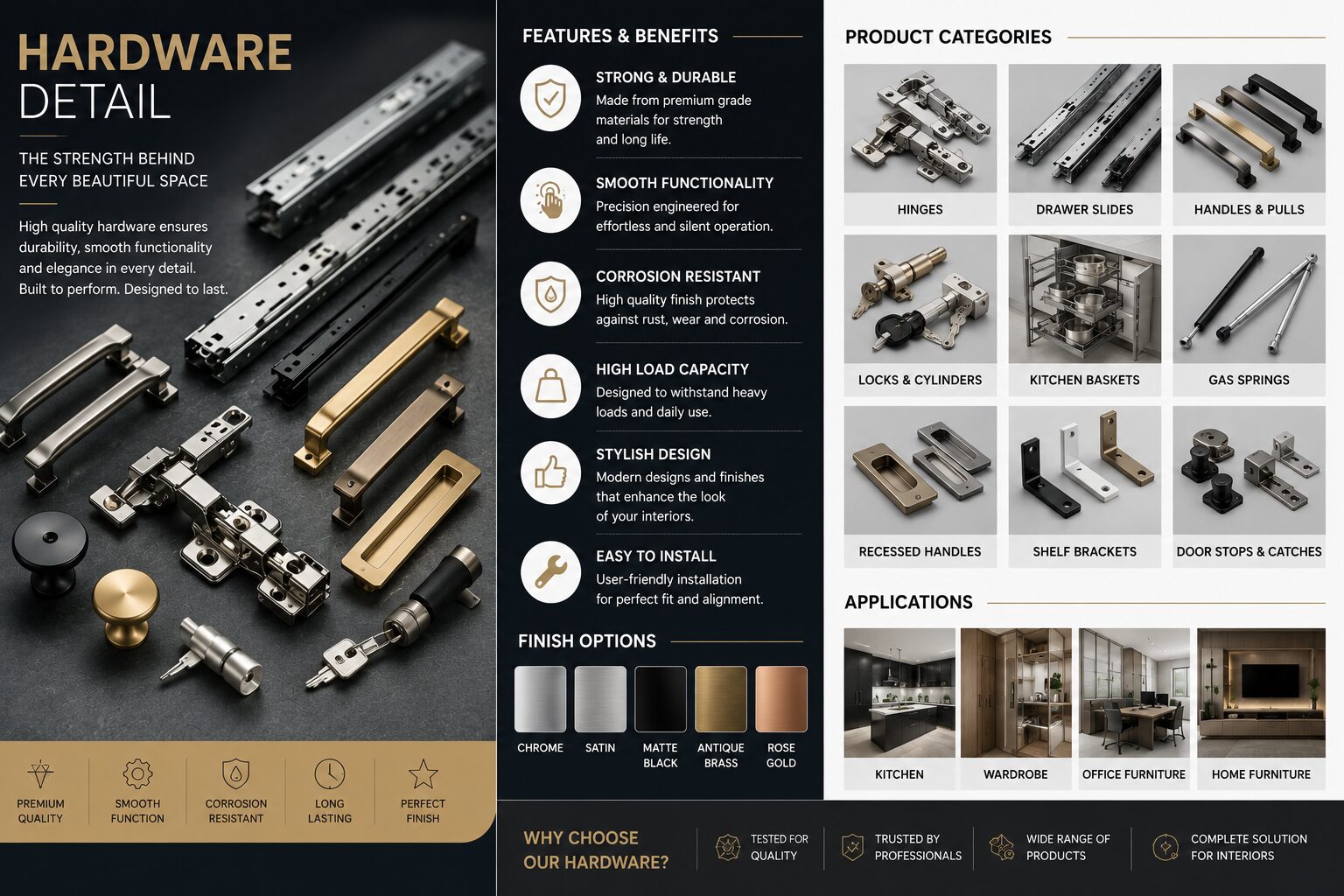 Premium architectural hardware collection