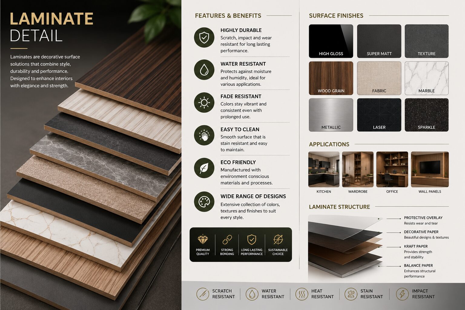 Decorative laminate collection