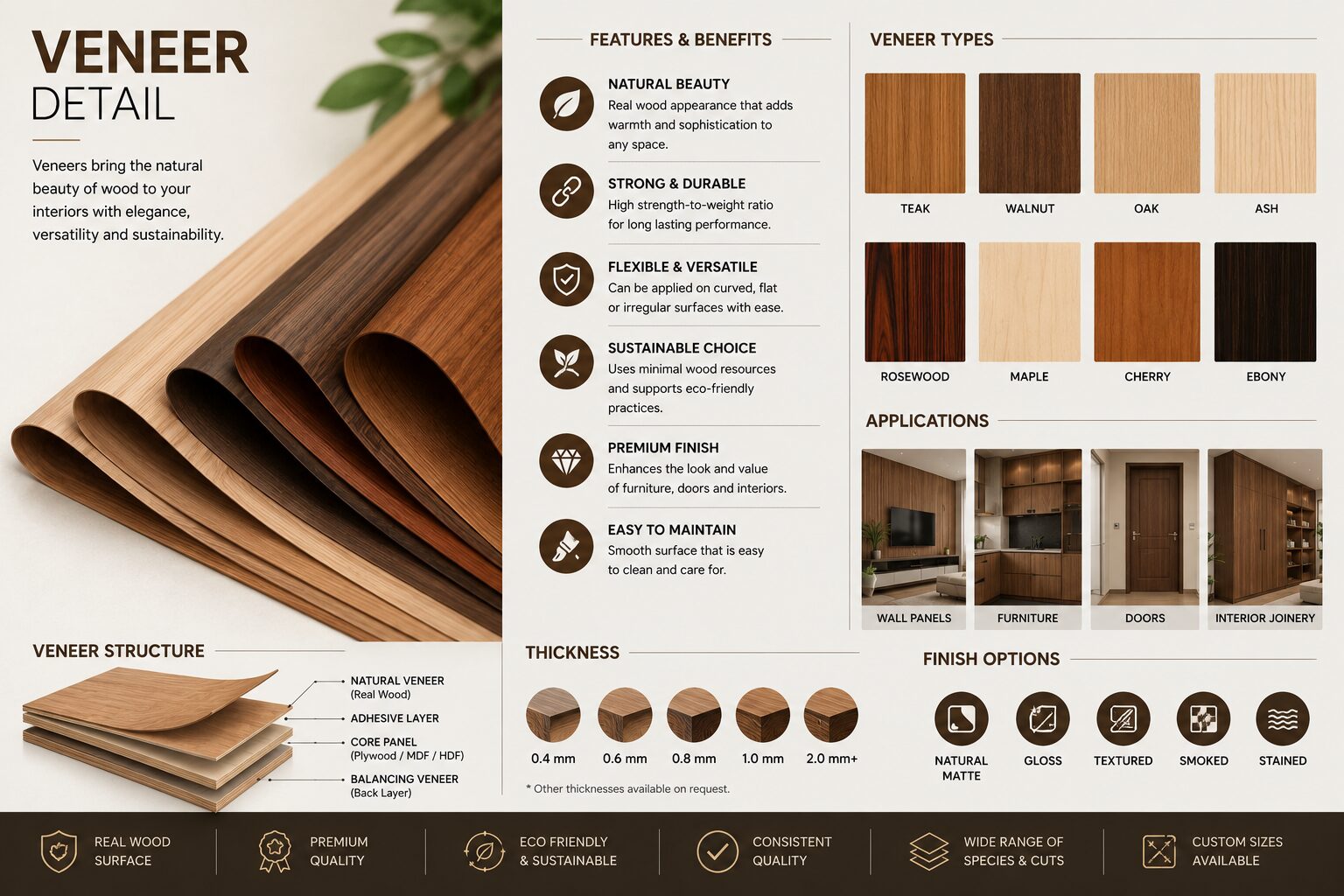 Natural wood veneer collection